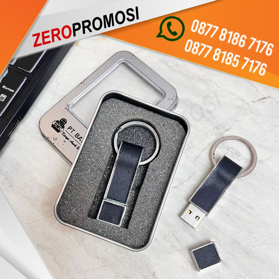 Souvenir Flashdisk Kulit Keychain FDLT22 Promosi