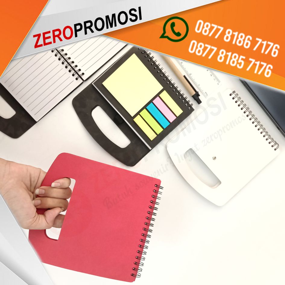 Souvenir Buku Memo Tas Pen Sticky Note Custom