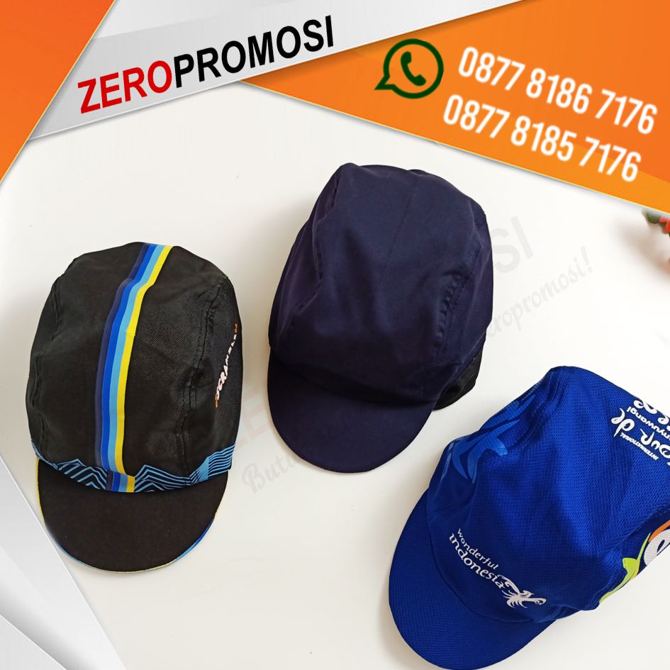 Souvenir Topi Gowes Cycling Cap Topi Sepeda Custom