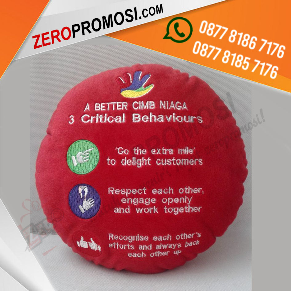 Bantal Bulat Promosi Perusahaan - Solusi Efektif untuk Bank Souvenir