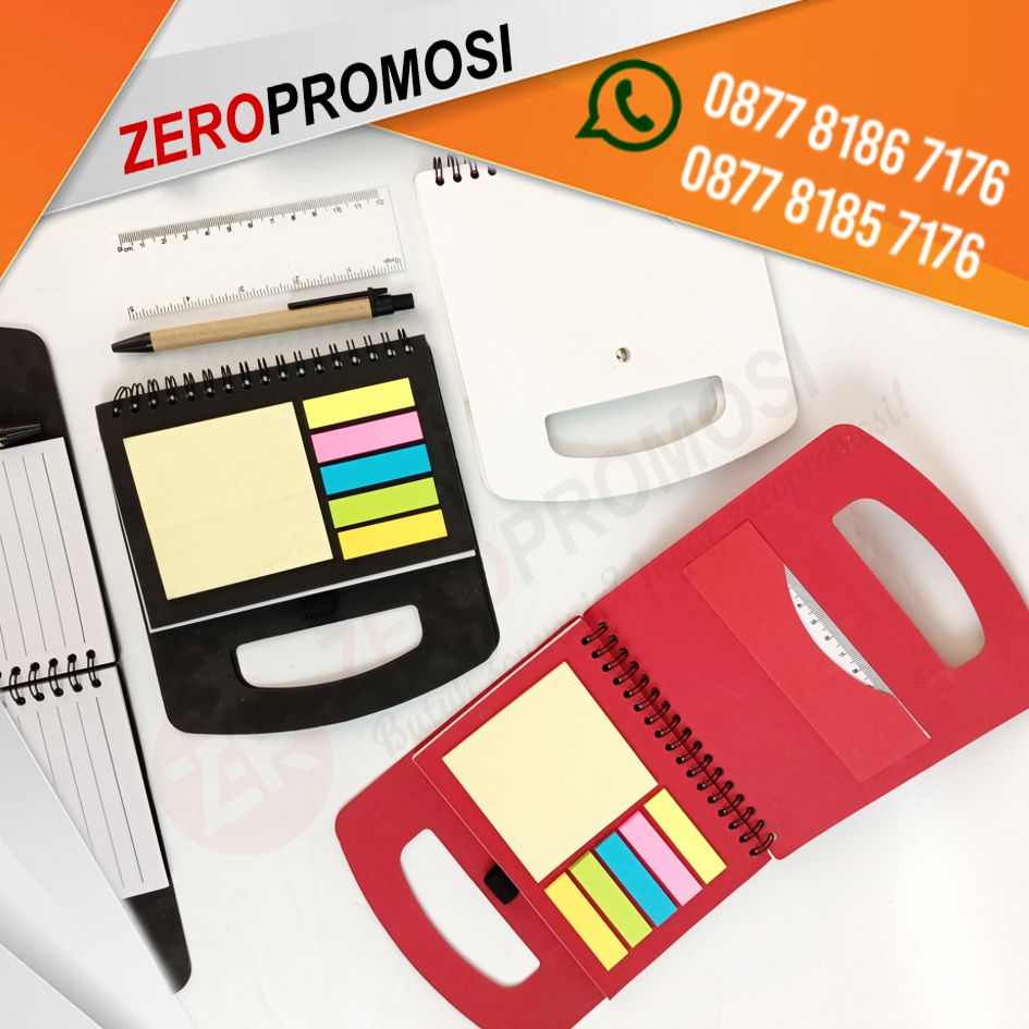 Souvenir Buku Memo Tas Pen Sticky Note Custom