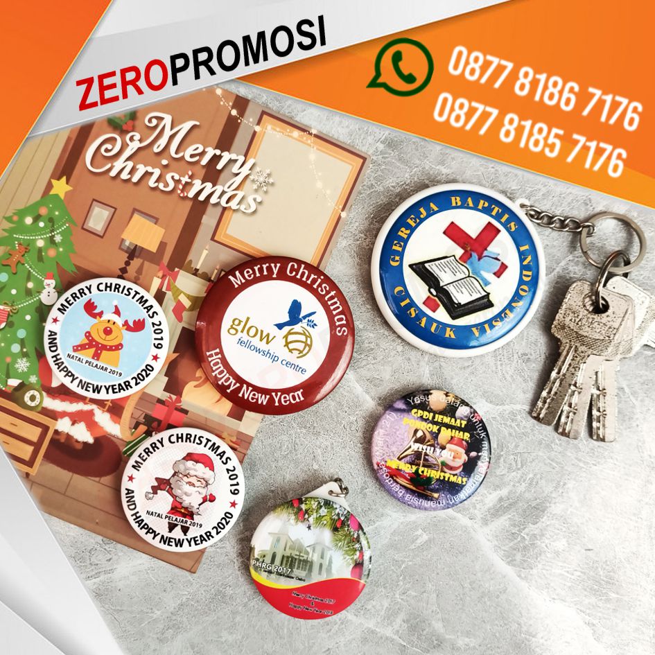 Christmas Souvenir Pin Natal Custom Murah
