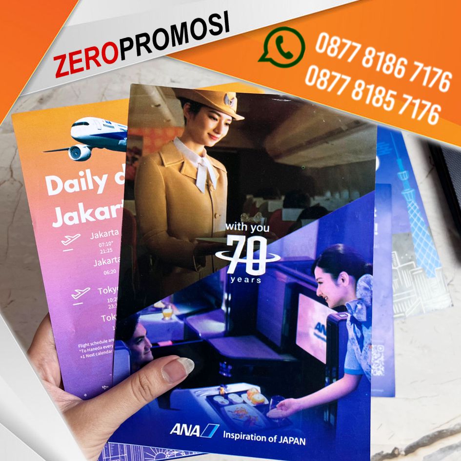 Promosi Brosur Cetak Custom Desain Printing