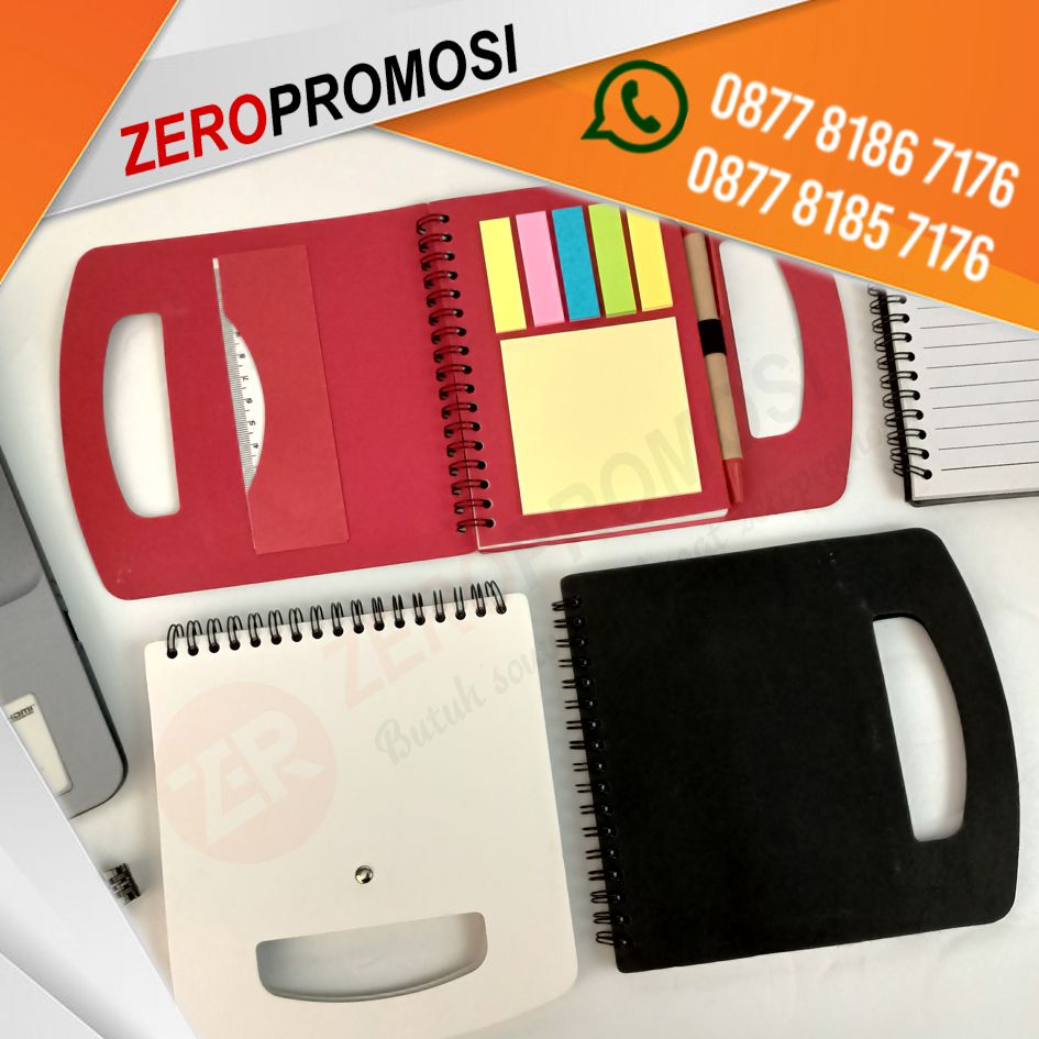 Souvenir Buku Memo Tas Pen Sticky Note Custom