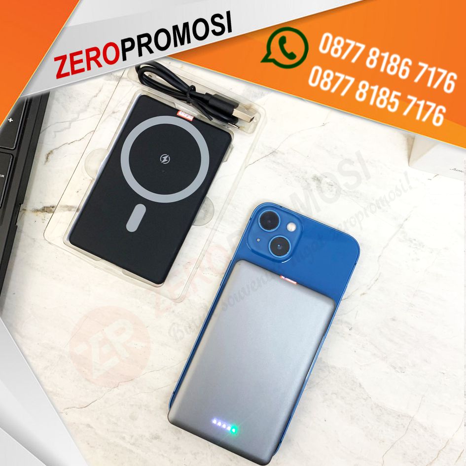 Souvenir Powerbank Custom PW50MT01 Power Bank Wireless 5.000 mAh