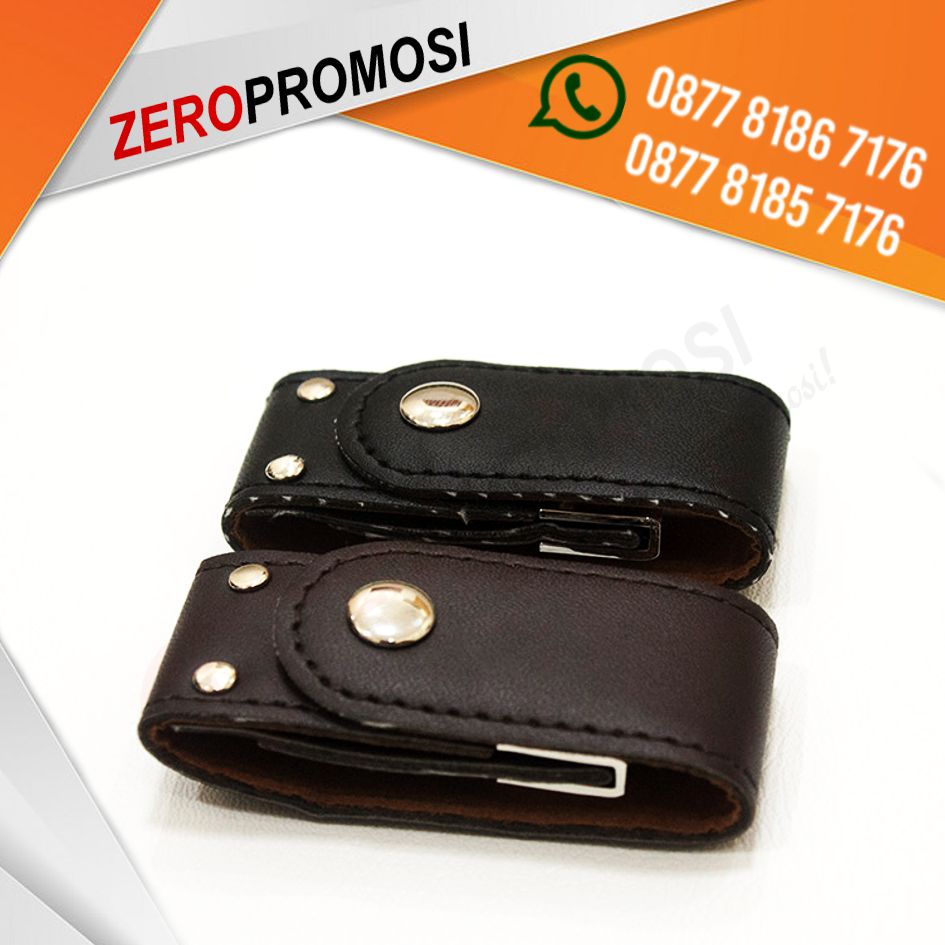 Souvenir USB Kulit FDLT24 Clip Custom Logo