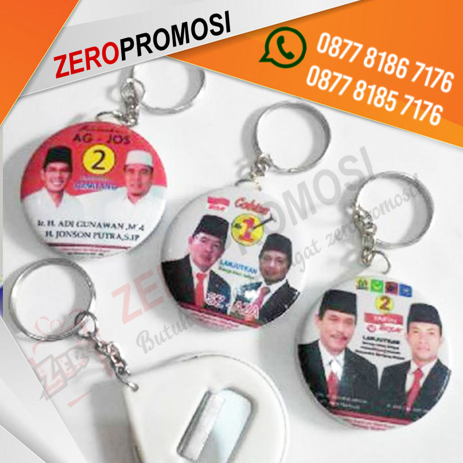 Merchandise Gantungan Kunci Pin Unik dengan Pembuka Tutup Botol