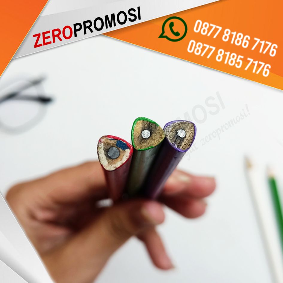 Jual Souvenir Pensil Murah & Terbaik Model Segitiga Warna