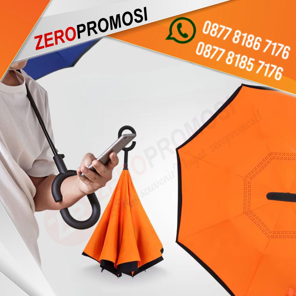 Jual Souvenir Payung Promosi Model Payung Golf, Standar dan Lipat