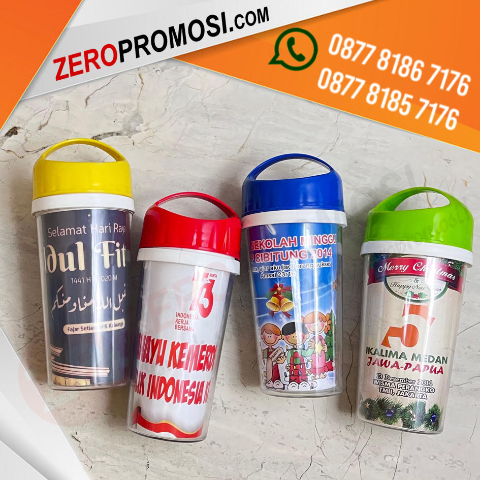 Tumbler Plastik T88 Insert Paper Cocok untuk Branding & Acara Spesial