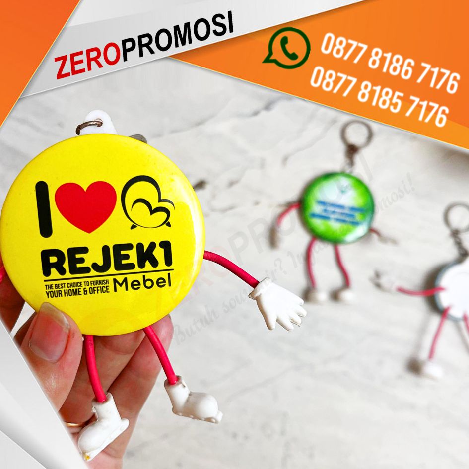 Cetak Souvenir Pin Custom Gantungan Kunci Kaki Tangan
