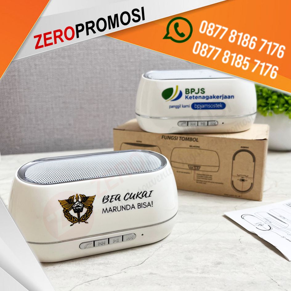 Souvenir Bluetooth Speaker BTSPK02 Custom Logo Promosi