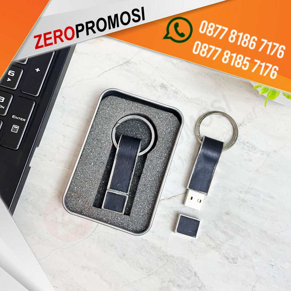 Souvenir Flashdisk Kulit Keychain FDLT22 Promosi