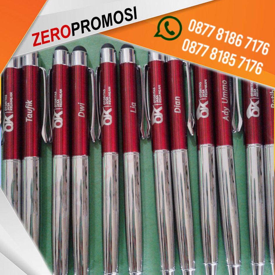 Souvenir Pen Stylus Besi Custom 2in1