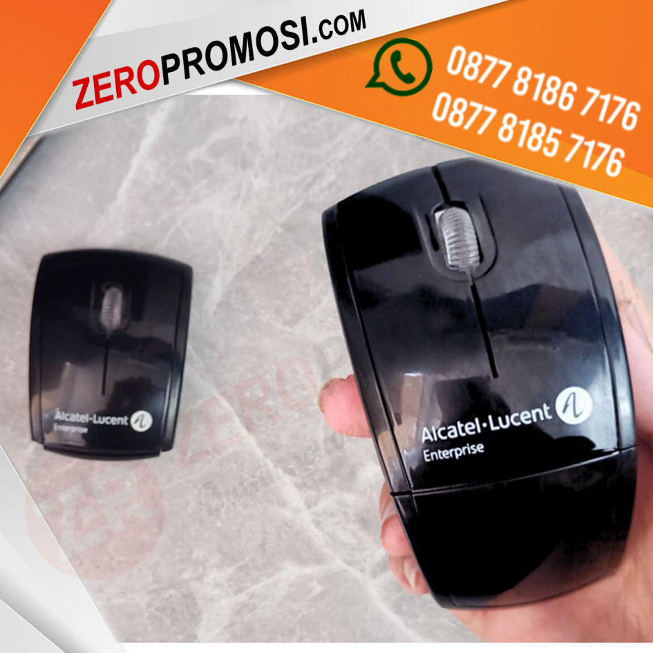 Souvenir Gadget Promosi Mouse wireless MW02 dengan Desain Modern