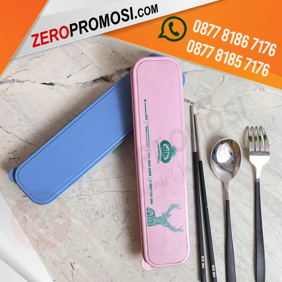Souvenir Set Alat Makan Stainless Besar untuk Acara Istimewa Anda