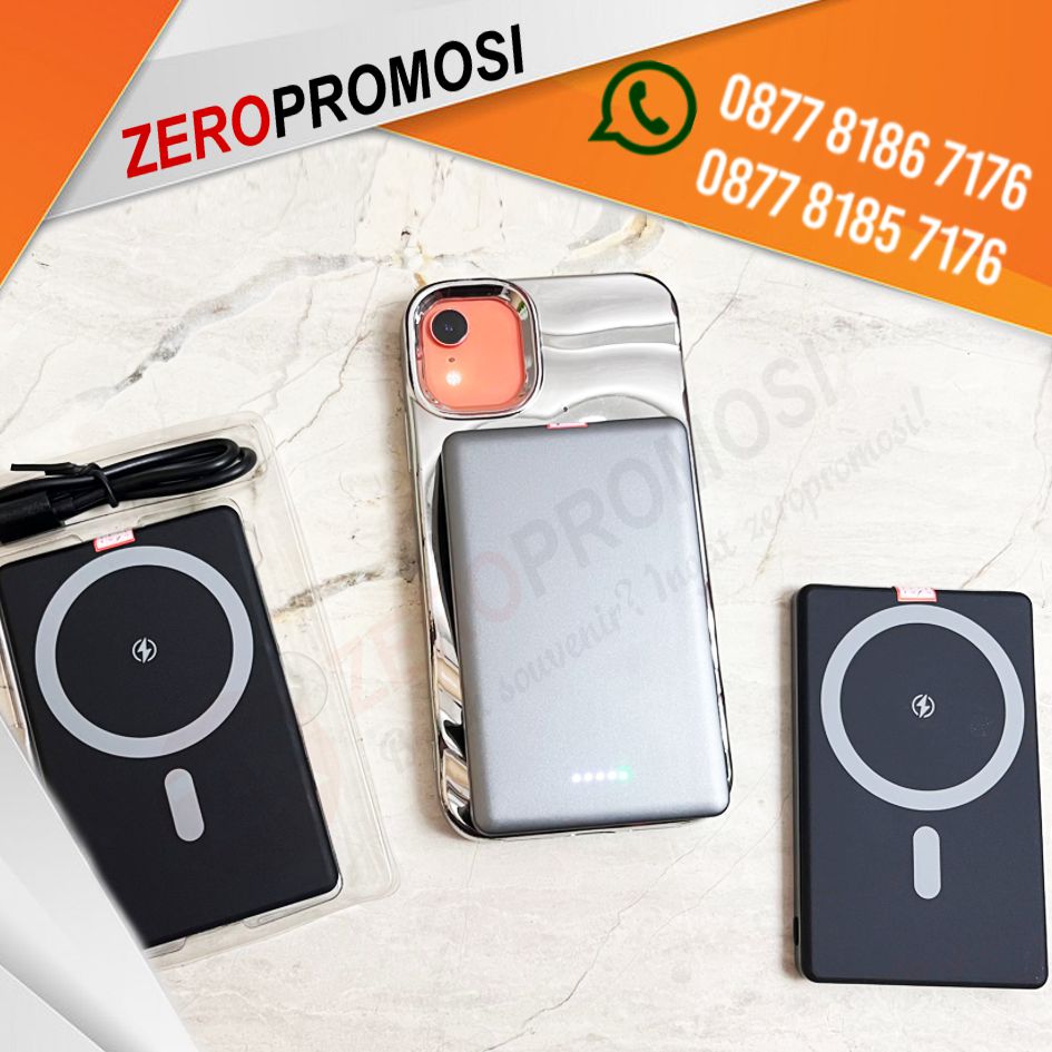 Souvenir Powerbank Custom PW50MT01 Power Bank Wireless 5.000 mAh