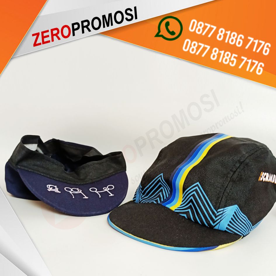 Souvenir Topi Gowes Cycling Cap Topi Sepeda Custom