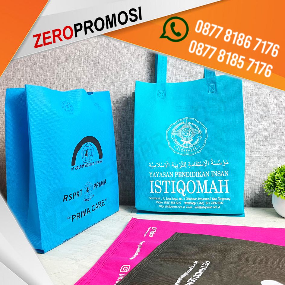 Tas Spunbond Custom Sablon Promosi Full Color