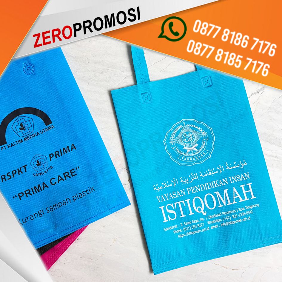 Tas Spunbond Custom Sablon Promosi Full Color