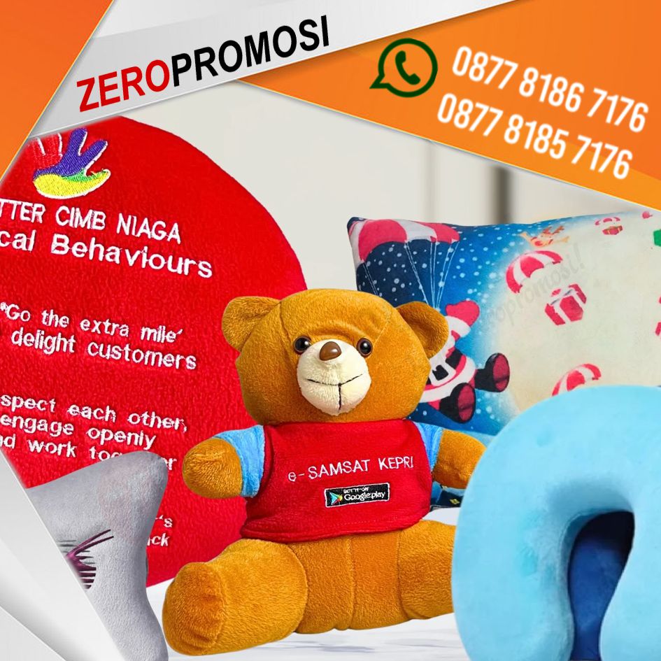 Produksi Souvenir Boneka & Bantal Promosi Custom