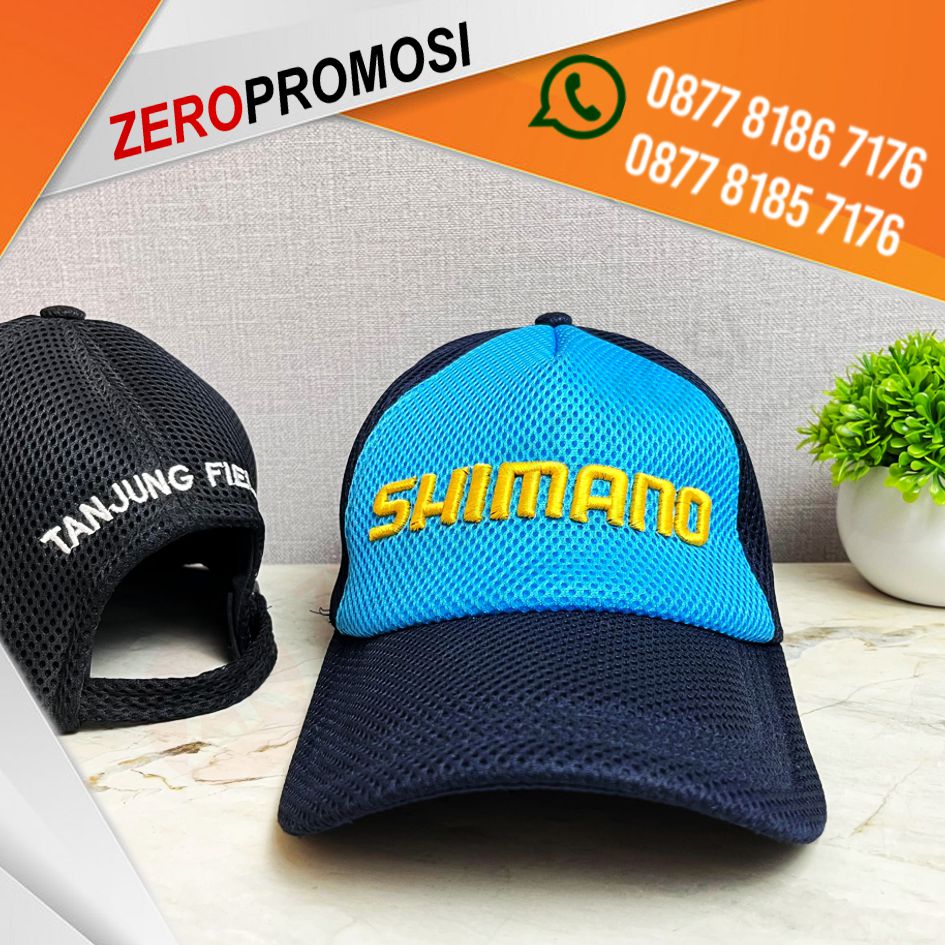 Cetak Logo Topi Bahan Double Mes Jala Tucker Hat