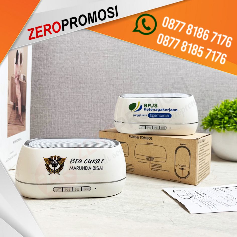 Souvenir Bluetooth Speaker BTSPK02 Custom Logo Promosi