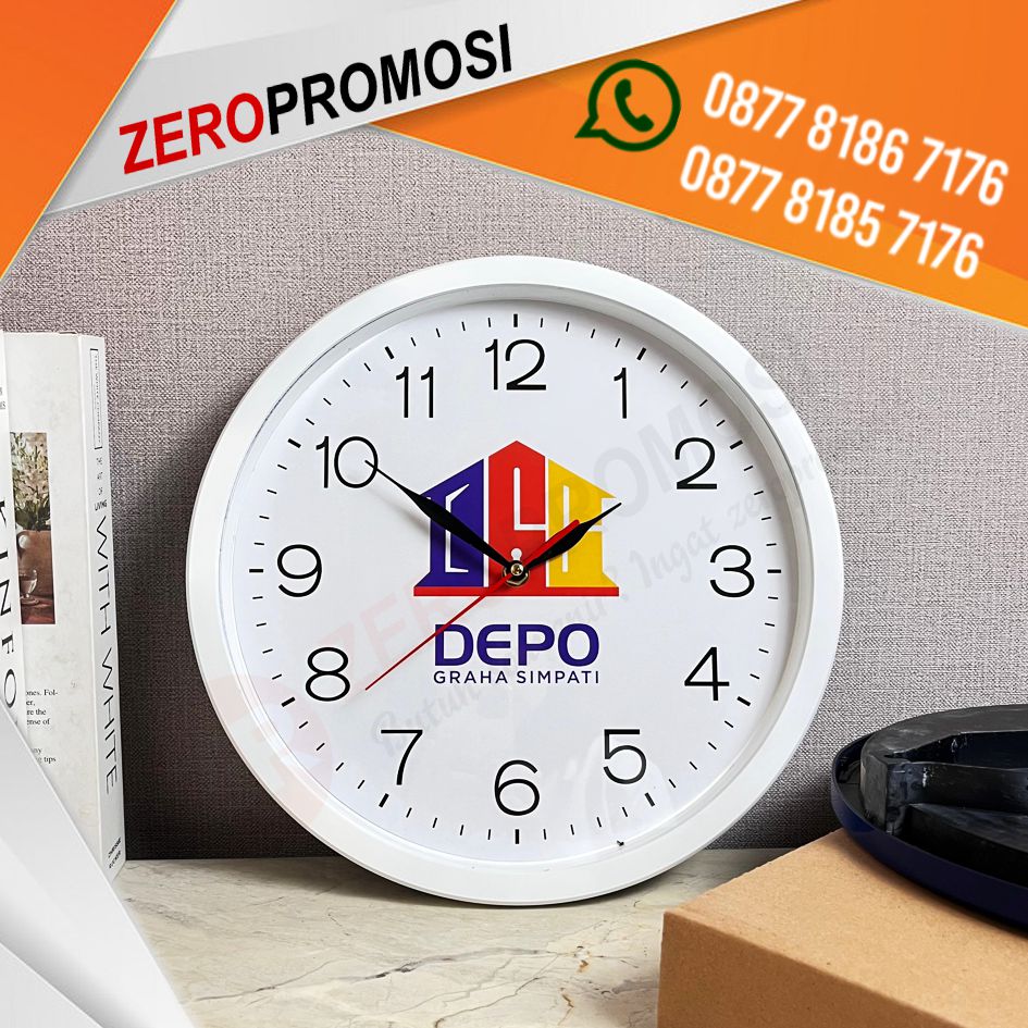Promosi Jam Dinding Kode 199 Cetak Logo Souvenir