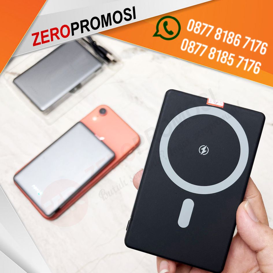 Souvenir Powerbank Custom PW50MT01 Power Bank Wireless 5.000 mAh