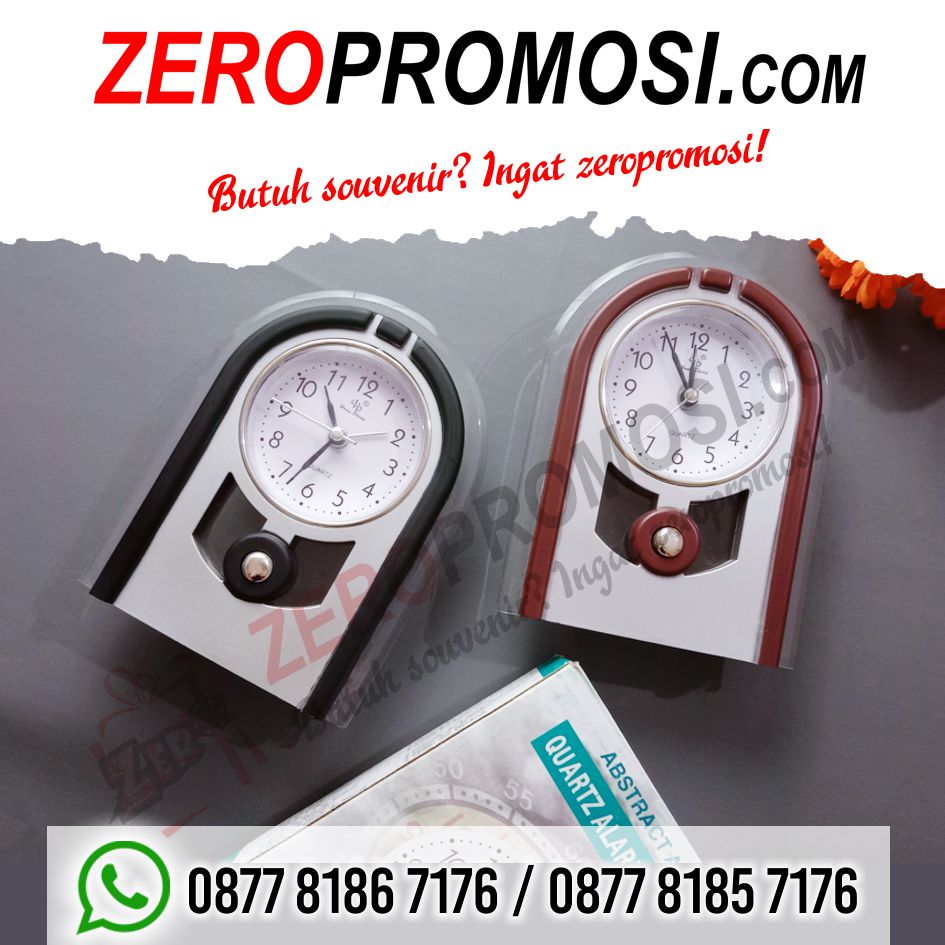 Souvenir Fungsional Jam Meja Minimalis JMP-820 Simpel dan Berkelas