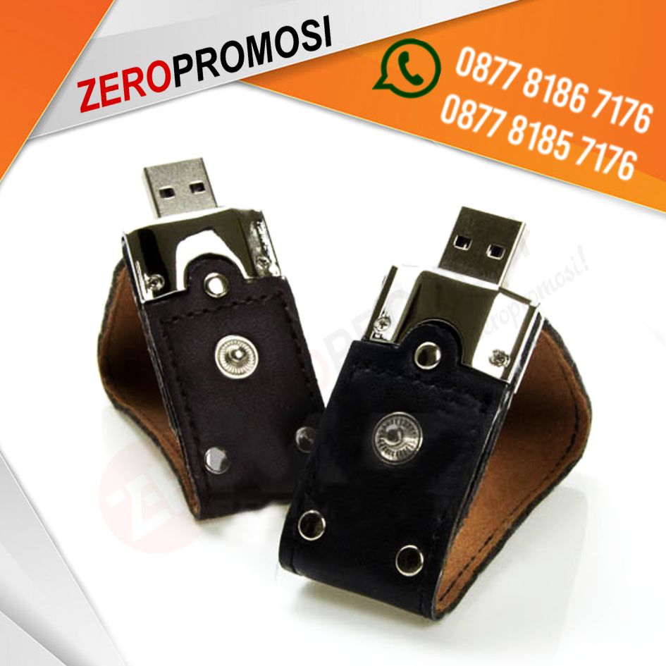 Souvenir USB Kulit FDLT24 Clip Custom Logo