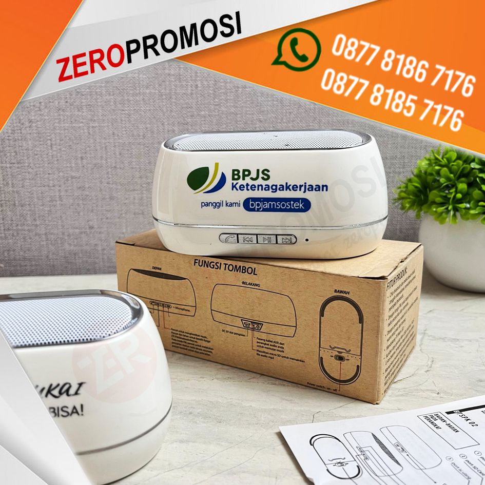 Souvenir Bluetooth Speaker BTSPK02 Custom Logo Promosi