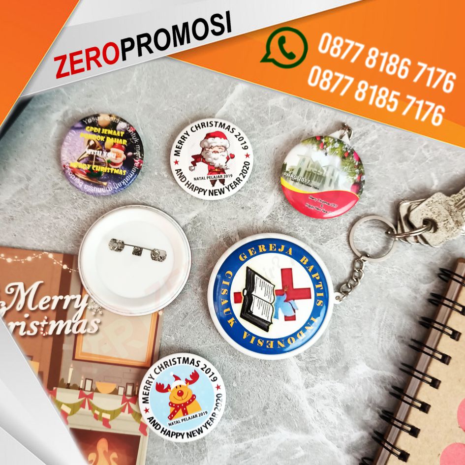 Christmas Souvenir Pin Natal Custom Murah