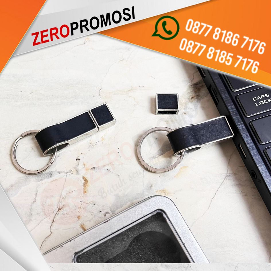 Souvenir Flashdisk Kulit Keychain FDLT22 Promosi