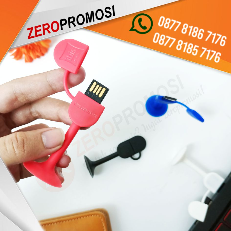 USB Flashdisk Stick Rubber FDBR06 Cetak Logo
