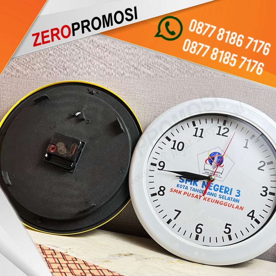 Jam Dinding Ogana 8888 Cetak Logo Custom