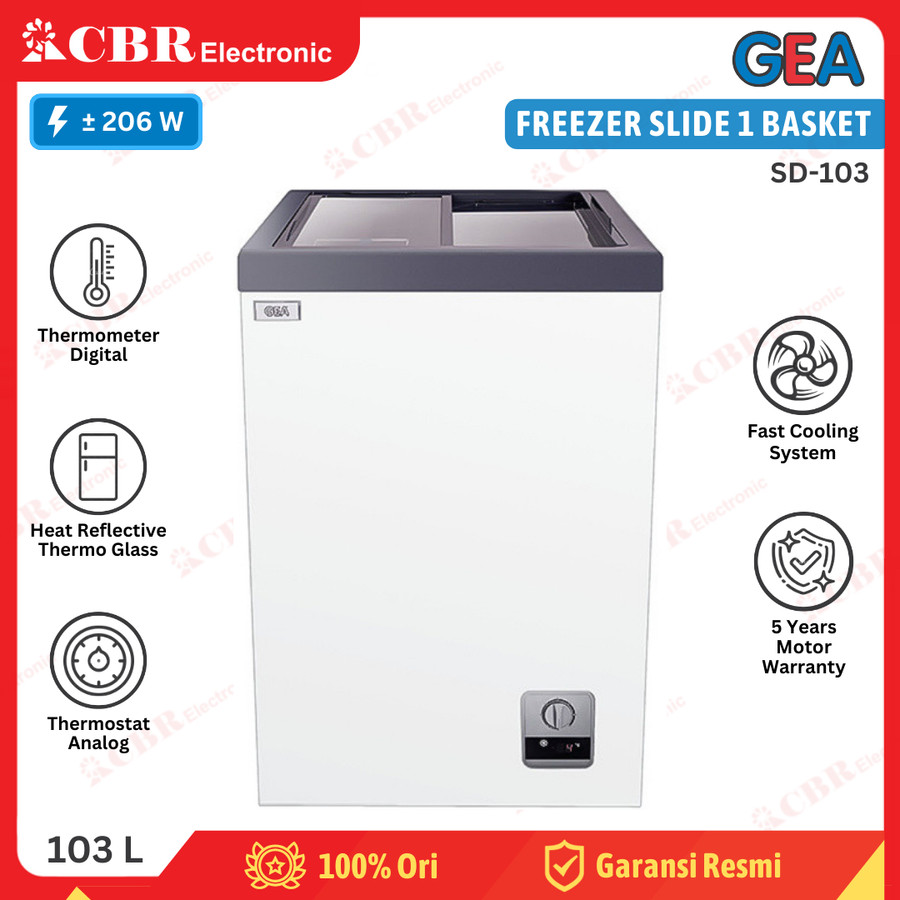 FREEZER SLIDE GEA SD-103 (Sliding Freezer) 103 L