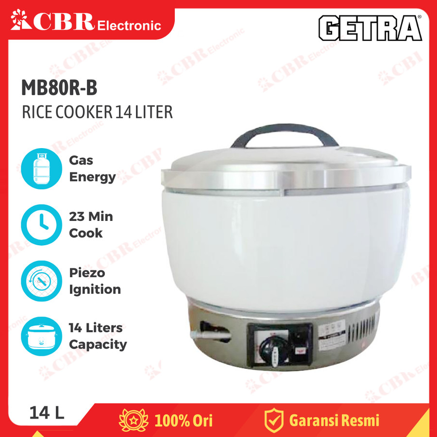 Rice Cooker GETRA 14 Liter MB80R-B (Gas)