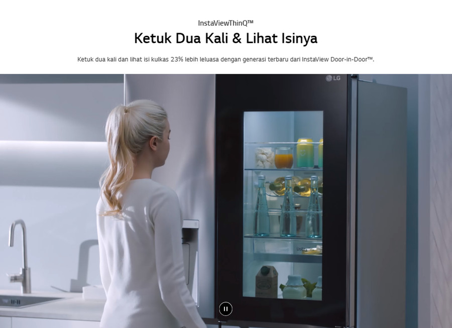 Kulkas LG Side By Side 2 Pintu GC-Q257SGVL / 647 L