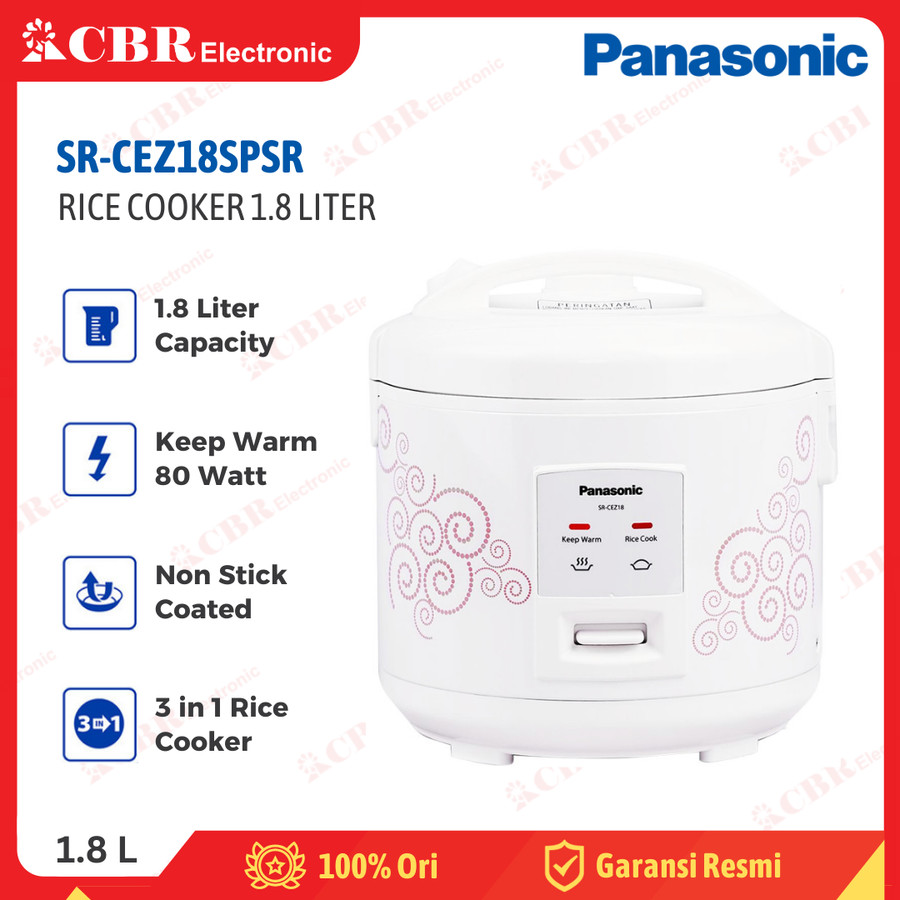 Rice Cooker PANASONIC 1.8 Liter SR-CEZ18SPSR