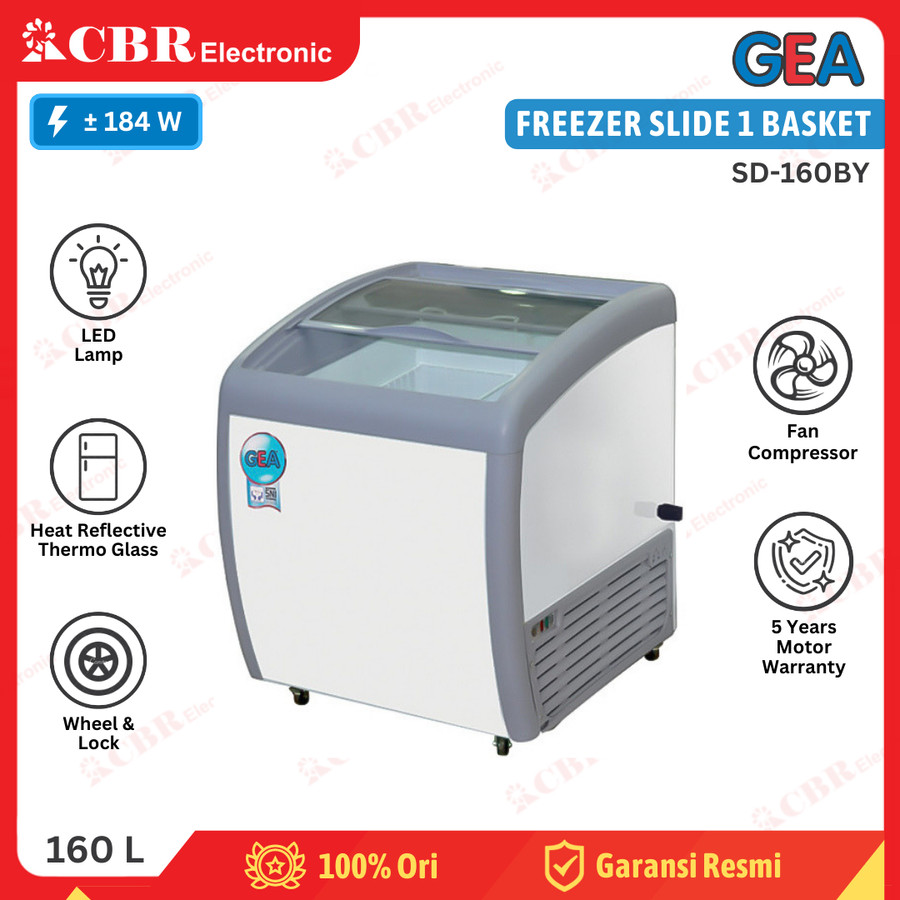 FREEZER SLIDE GEA SD-160BY (Sliding Freezer) 160 L