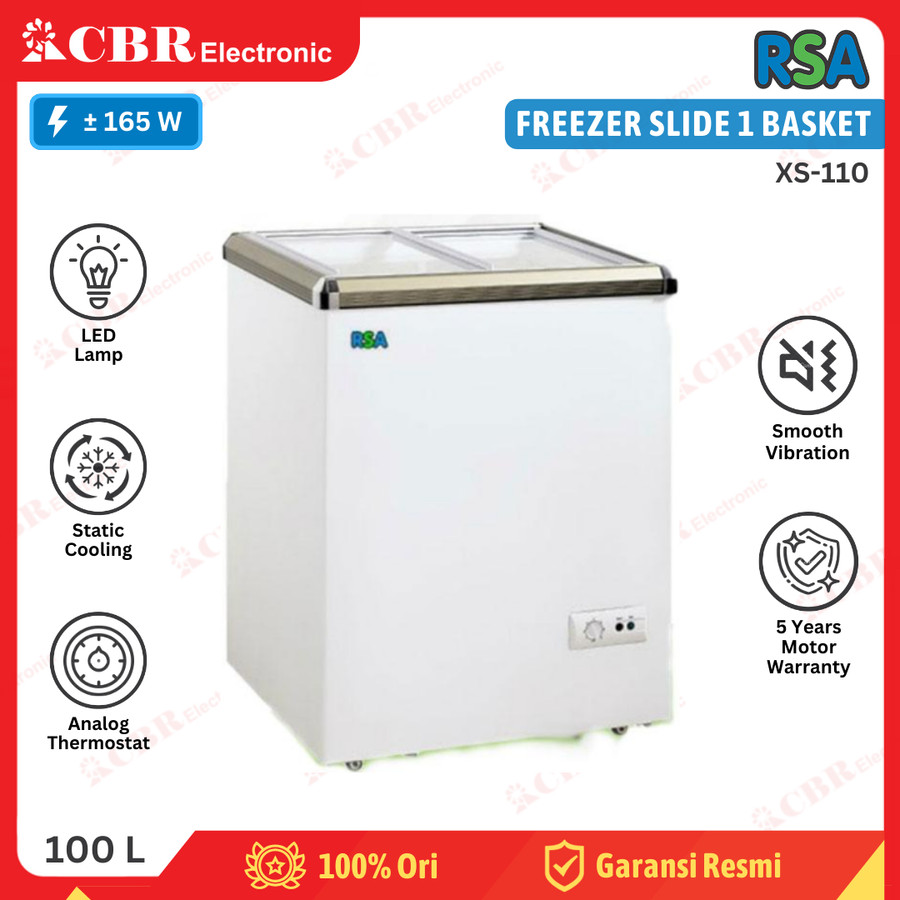 FREEZER SLIDE RSA XS-110 (Sliding Freezer) 100 L