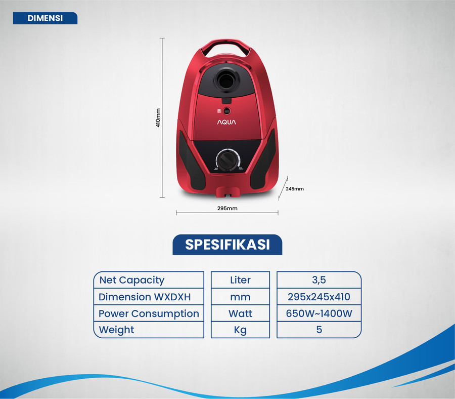 Vacuum Cleaner AQUA AC-E121 (3.5L / Dry)