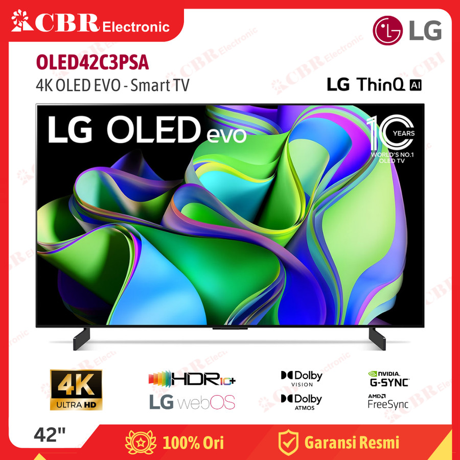 TV LG 42 Inch LED OLED42C3PSA (OLED evo-4K Dolby Vision-Dolby Atmos)
