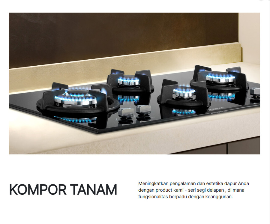 Kompor Tanam MODENA 2 Tungku BH 1728