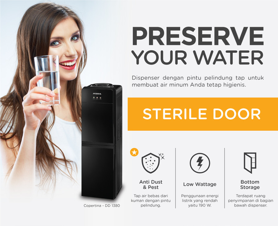 Water Dispenser MODENA Galon Atas DD 1380