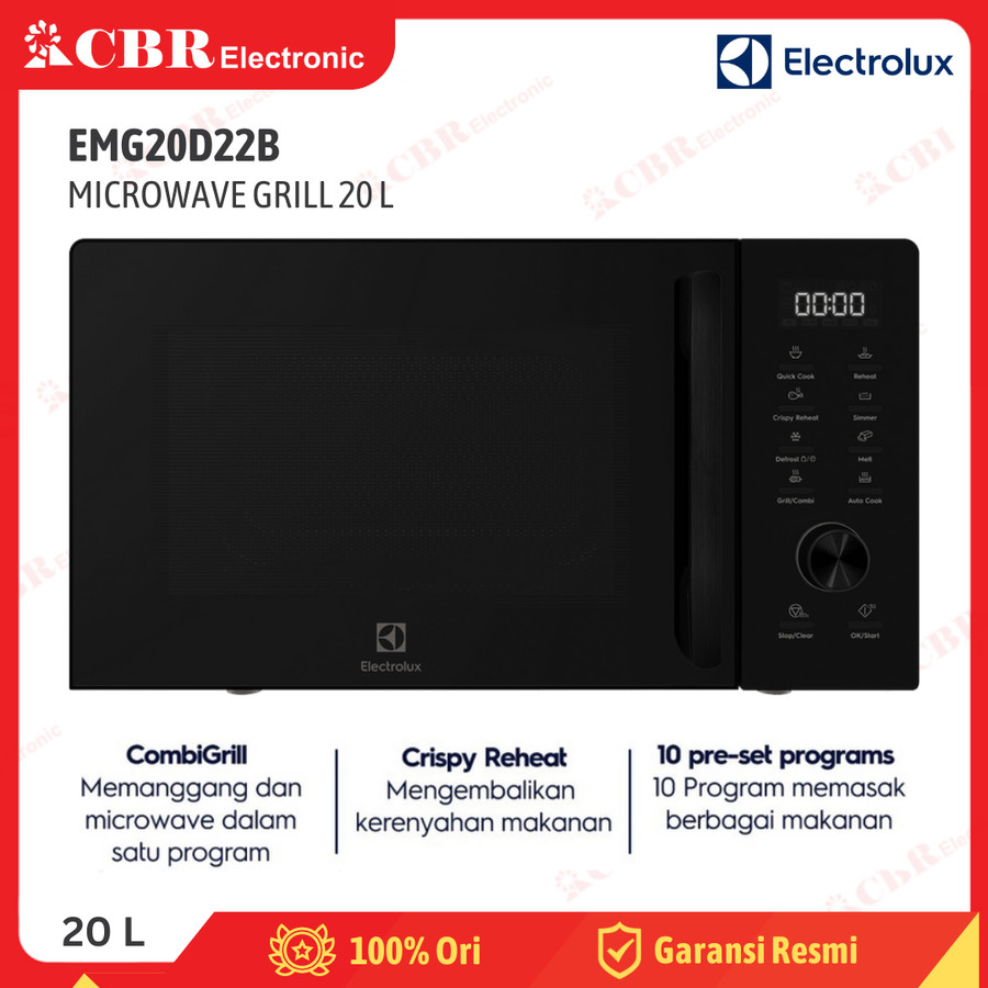 Microwave ELECTROLUX Freestanding EMG20D22B (20L / Grill)