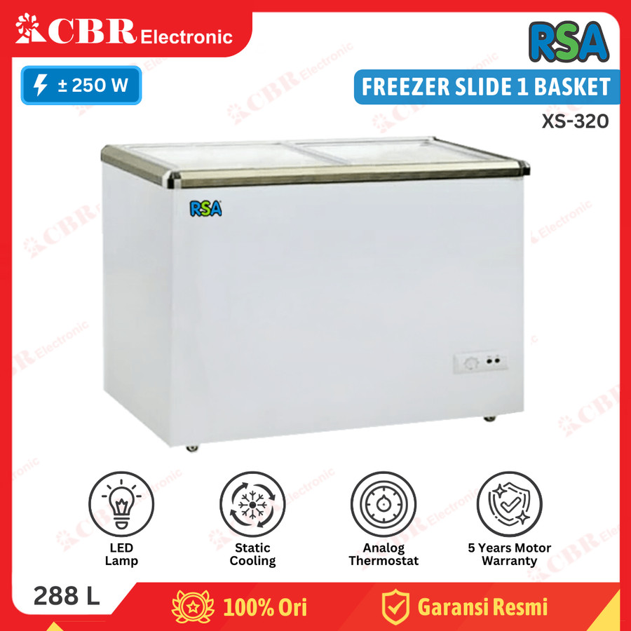 FREEZER SLIDE RSA XS-320 (Sliding Freezer) 288 L