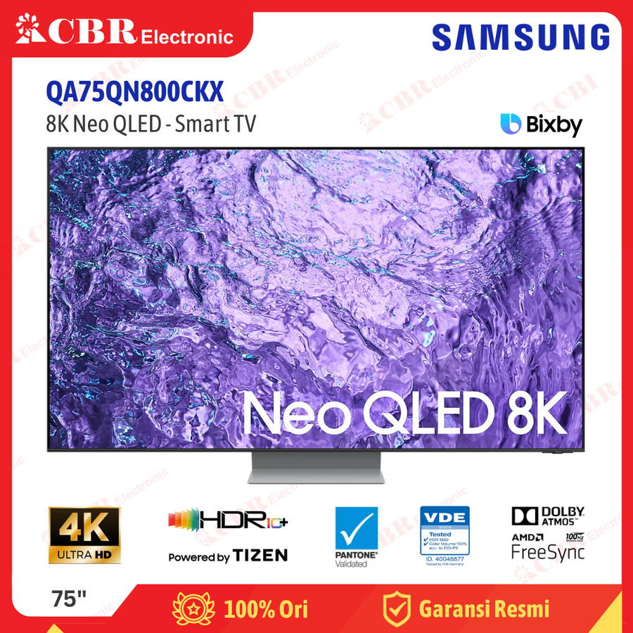 TV SAMSUNG 75 Inch LED QA75QN800CKX (8K Neo QLED-Smart TV)