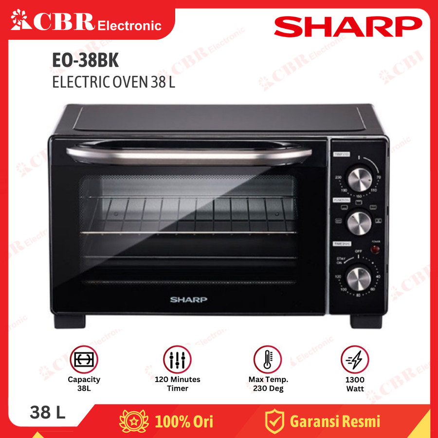 Oven Listrik SHARP EO-38BK (3 in 1) 38 L